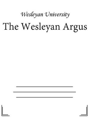 cover image of The Wesleyan Argus